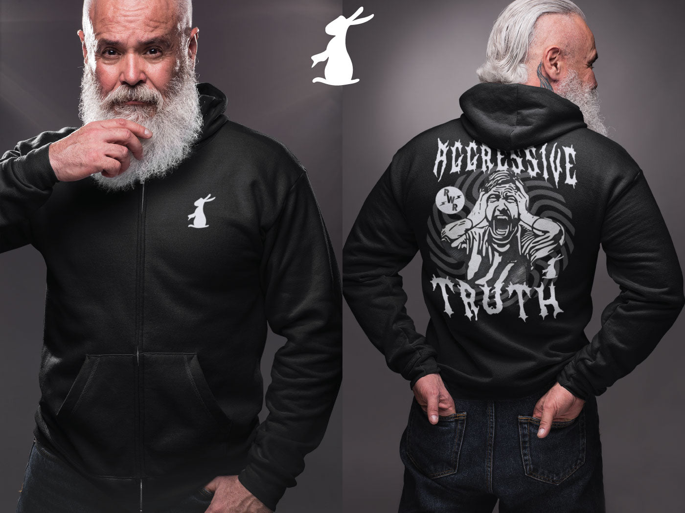 Aggressive Truth Zip-up Hoodie